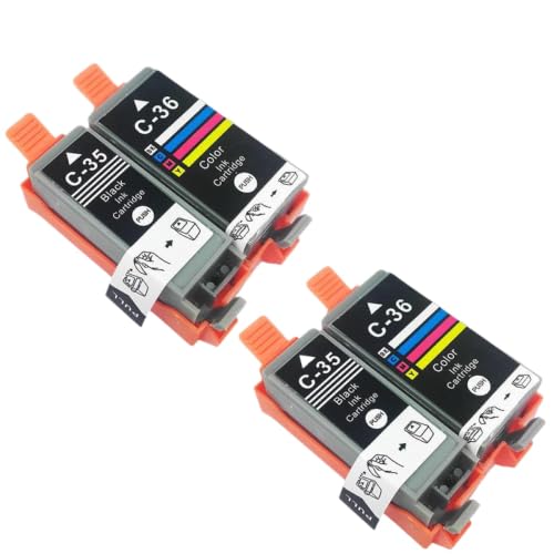 Cartouche d'encre PGI-35 CLI-36 pour imprimante portable Canon IP100 IP110 en pack de 4