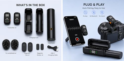 Image of QY99 Wireless Lavalier Microphone Kit