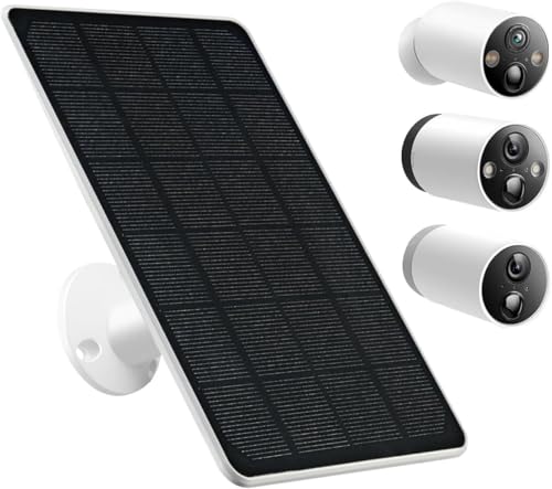 Solar Panel for Tapo Outdoor Security Camera 5W Solar Charger Compatible with TP-Link Tapo MagCam C425/C420/C400 9.4ft Waterproof Charging Cable 360Adjustable Mount 7.5 * 6.4