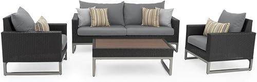 RST Outdoor OP-PESS4-MILO-E-CINK-K - Juego de asientos, tinta centrada