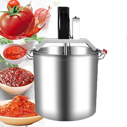 40L Stainless Steel Commercial Food Mixer - Electric Mixing Machine for Jam, Sauce & Seasoning - 4 Blade Stirring Scraper for Efficient Cooking & Filling
