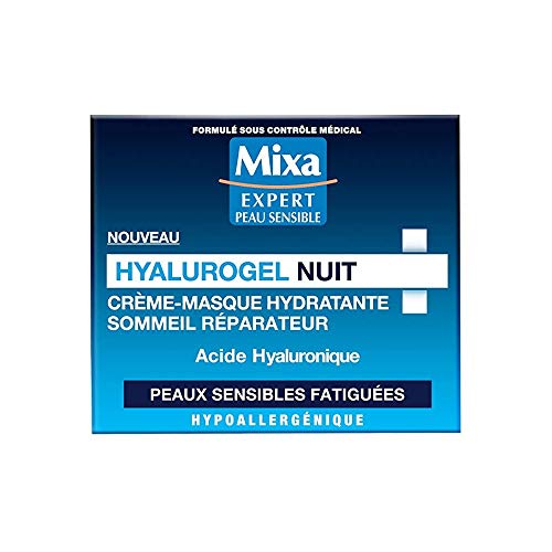 Mixa Crème-masque hydratante sommeil réparateur - Hyalurogel Nuit - Le pot de 50 ml