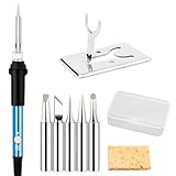 Design ergonomique: Doté d'une poignée antidérapante pour un confort et un contrôle optimaux, ce fer à souder est conçu pour une utilisation prolongée. Le système de dissipation thermique à 4 trous et le connecteur fileté résistant à la chaleur assurent une manipulation sûre et facile