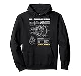 Star Wars Gold Millennium Falcon Schematics Sudadera con Capucha