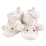 Hudson Baby Unisex Baby Cozy Fleece and Sherpa Booties, Girl Lamb, 6-12 Months