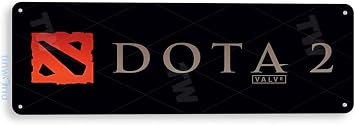 Tinworld Tin Sign Dota 2 Arcade Pc Game Room Marquee Metal Decor Retro A946