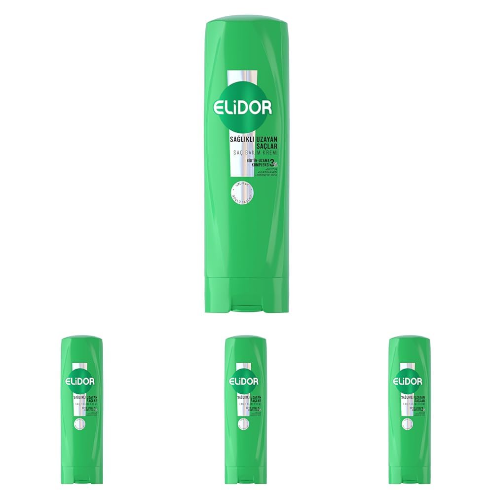 Elidor Saç Bakım Kremi Sağlıklı Uzayan Saçlar 350 ml (4 paketi)