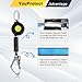 11FT Self Retracting Lifeline Fall Protection Retractable Lanyard, Fall Arrest Safety Yoyo for Construction Industrial - OSHA/ANSI Compliant (Large Hook)