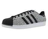 adidas Originals Men's Superstar Snake Pack Fashion Sneaker, Core Black/Core Black/White, 11 M US