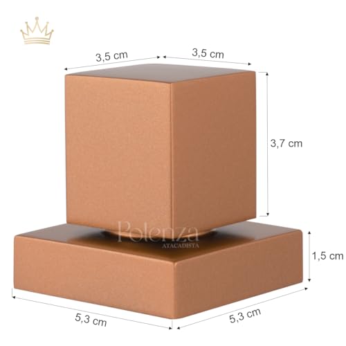 Acabamento Quadrado Rose Gold Registro Padrão Deca Metal