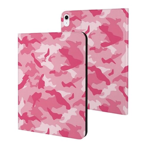 Housse iPad A16 11 2025 camouflage rose idéale pour les cours