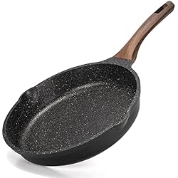 Sartenes Ceramica Newchef ZUOFENG Sartenes Induccion Antiadherentes, Sartén Antiadherente de 24 CM, Sarten Piedra Aluminio Fundido, Libre de PFOA, Apta para Todo Tipo de Cocina.