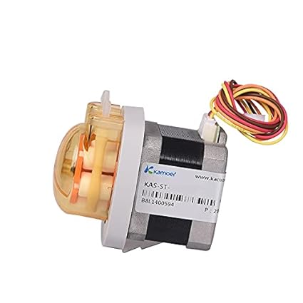 Bomba peristáltica micro del motor de pasos de la bomba 12V Kamoer KAS de la velocidad variable de la bomba dosificadora peristáltica KAS 3m m ID × 5m m OD,5~84ml/min