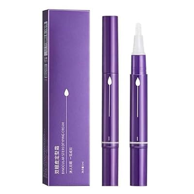 Chenkxin 2pcs Double Eyelid Styling Cream Invisible Eyelids Natural Essence Non-Glue Double Eyelid Patch Easily Double Eyelids Styling Shaping Cream Practical Tools