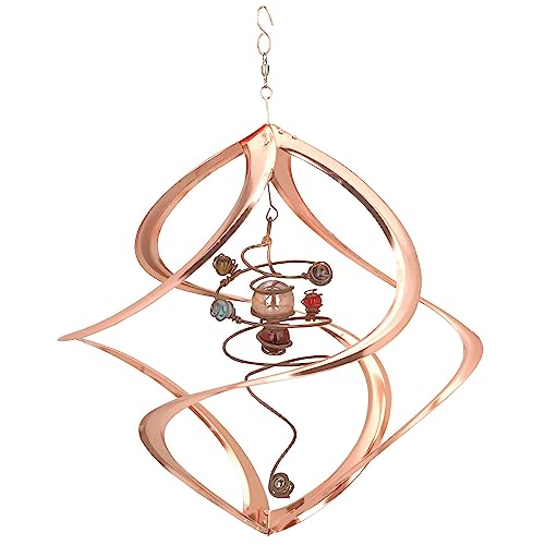 Red Carpet Studios Cosmix Copper Spiral Planet Wind Sculpture (31054)