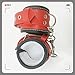 CHCH Red PU Morbido Ecologico all'Interno Bianco Peluche Mano Fisso