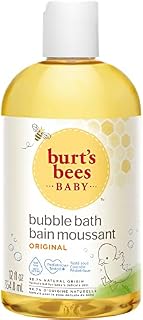 Burts Bees Baby Bubble Bath & Body Wash, Gentle Baby Wash For Daily Care, Tear-Free & Paediatrician-Tested, 354.8ml