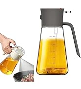 auvstar Öl Sprühflasche,Ölspray zum Kochen,Ölflasche aus Glas,Ölsprüher für Speiseöl,2 in 1 Spend...