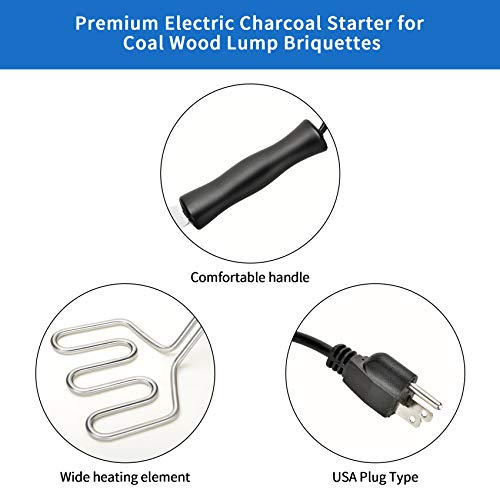 Stanbroil 600W Electric Charcoal Starter - BBQ Tool Replacement for Big Green Egg, Kamado Joe, Weber Kettle Grills/Charcoal Grills by Stanbroil - Image 4