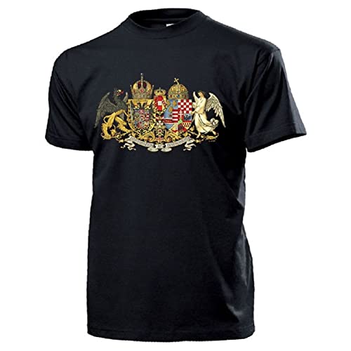 T-shirt blason Autriche Hongrie 1915-1918 Copytec noir XXL pour passionnés d'histoire