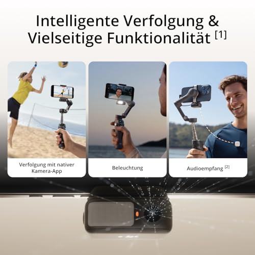DJI Osmo Mobile 7P Gimbal-Stabilisator (iPhone/Android), Natives Tracking – Ansicht 2