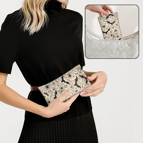 Image of 2 PCS Glasses Case Eyeglass Sunglasses Pouch Squeeze Portable Bag Soft Leather with Cleaning Cloth Women Men Girls
