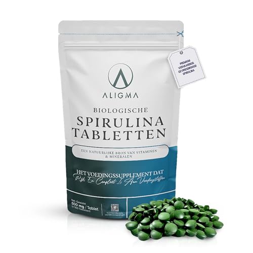 Aligma biologische spirulina tabletten 500 x 500 mg