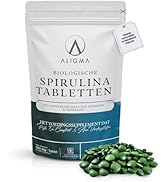 Aligma Spirulina-tabletten 500 × 500 mg voor immuunsysteem versterker Supergroen boordevol voedin...