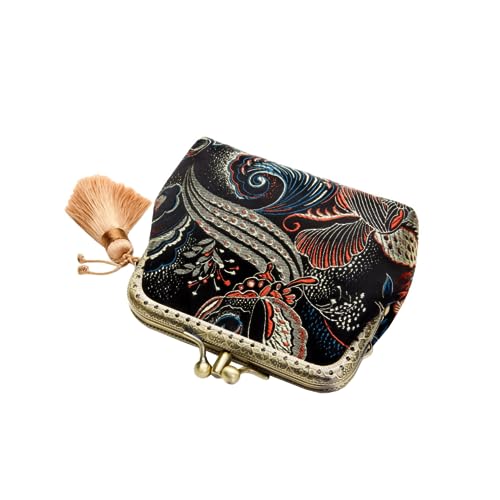 Porte-monnaie vintage double couche pour un rangement pratique de vos pièces