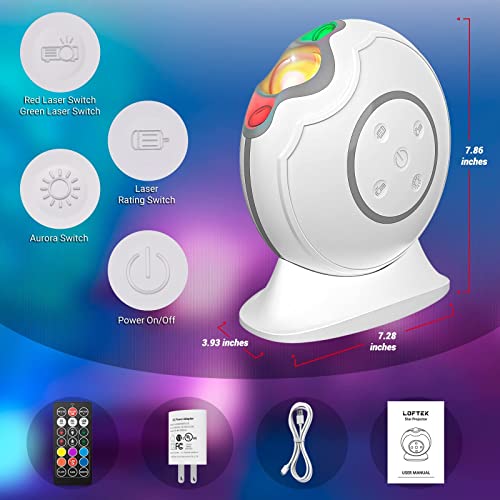 Airsee Star Projector Galaxy Light, Cordless Adjustable Led Laser Galaxy Projector With Remote Control & Timer, Magnetic Night Light Projector Valentine's Gifts For Party, Gaming Room, Bedroom Decor #TOP7