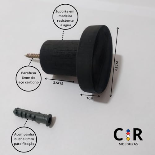 Espelho Decorativo Redondo 60cm Adnet Suspenso C/Alça Couro Ecológico +Suporte de Fixação GRATÍS (Pr