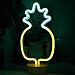 ENUOLI Pineapple Neon Signs Warm White LED Neon Light Sign with Holder Base Indoor Decor Battery Operated Lights for Home Party Birthday Bedroom Bedside Table Decoration Children Kids Gifts