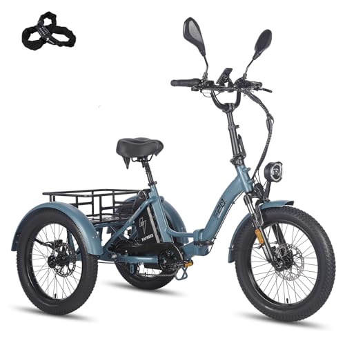 Fafrees 2025 F20 Mate - Triciclo eléctrico para bicicleta eléctrica (48 V, 21 Ah, batería oficial) para hombre y mujer, 180 kg, triciclo eléctrico para adultos IPX5, bicicletas eléctricas de 65 N.m