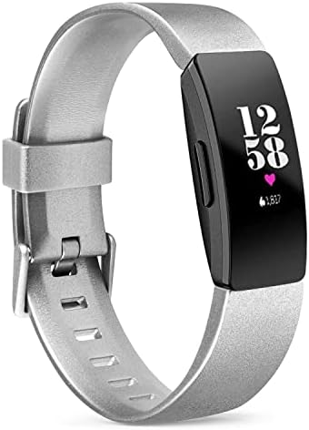 Wanme Compatible with Fitbit Inspire Strap & Fitbit Inspire HR Strap, Waterproof Soft Sport Strap Replacement Bands for Fitbit Inspire/Inspire HR(3 Pack)(NO Tracker) (02 Black/Wine Red/White, S)