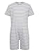 Linjinx Adaptive Clothing for Kids Special Needs Autism Sensory Anti-Strip Romper Boys Girls Jumpsuit Bodysuit Overalls Grey 4 Years