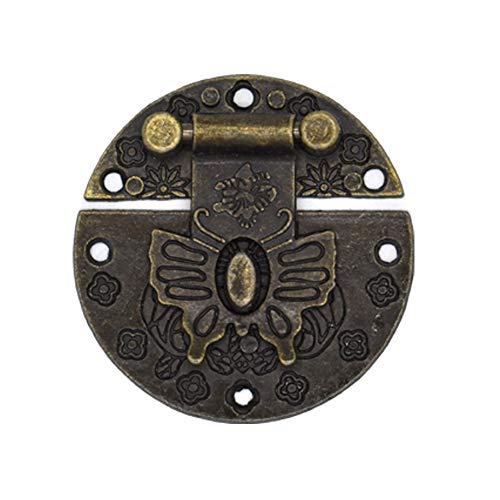 Jewelry Box Antique Lock Latch Hasp Hinges Handle Box Corner Protectors Kit For Diy Jewelry Box Bronze, Box Not Included #TOP3