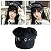 Unique Crosses Berets Hat Breathable Multifunctional Creative Pattern for Casual Outings Fashionable Headwear Black