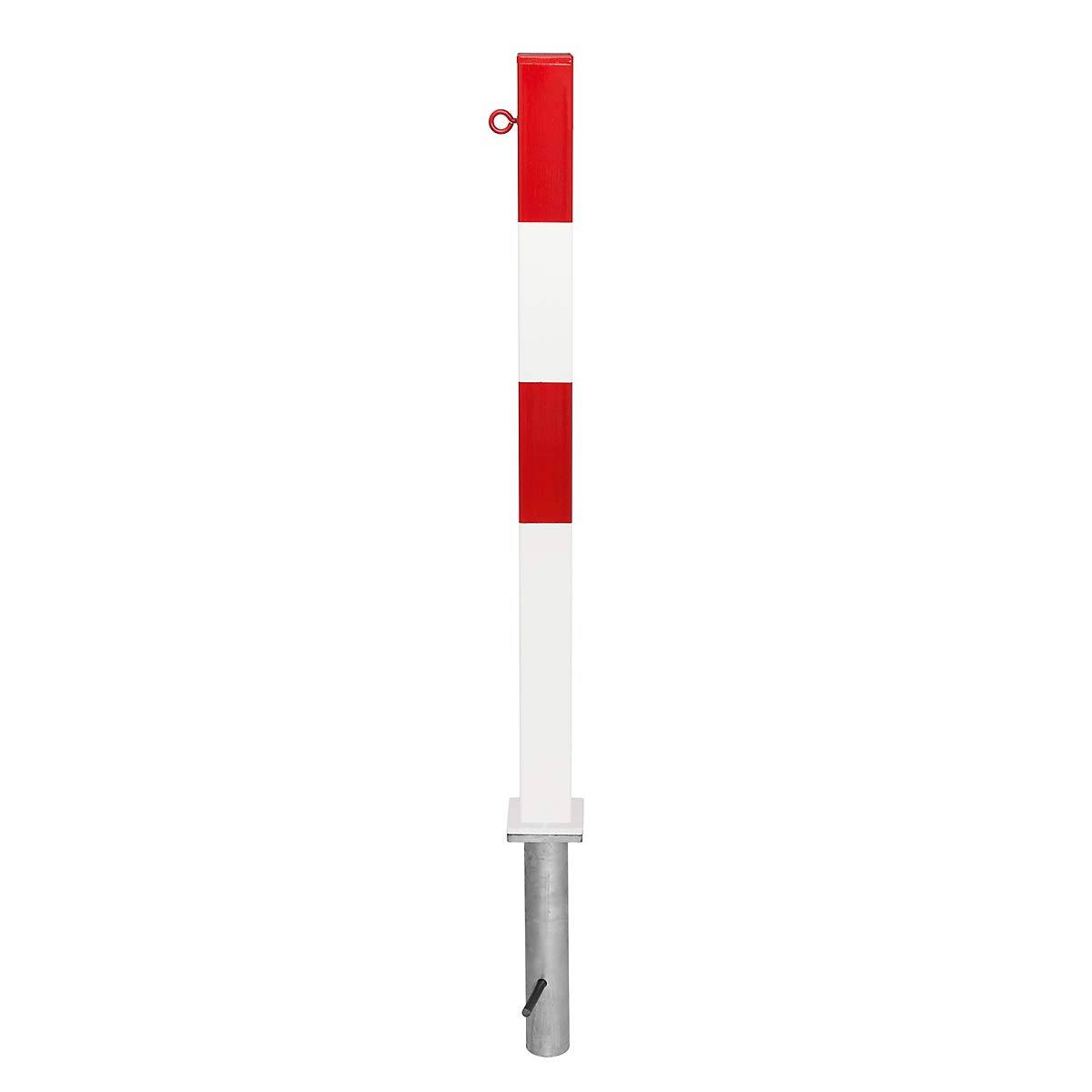 Potelet de délimitation - 70 x 70 mm - 1 œillet pour chaîne à gauche - Potelet Potelet de délimitation Potelets Potelets de délimitation Signalisation et balisage