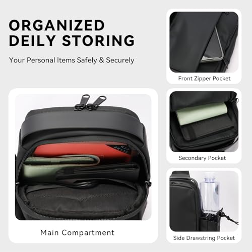 Mochila tipo bandolera deportiva para hombres y mujeres miniatura 2