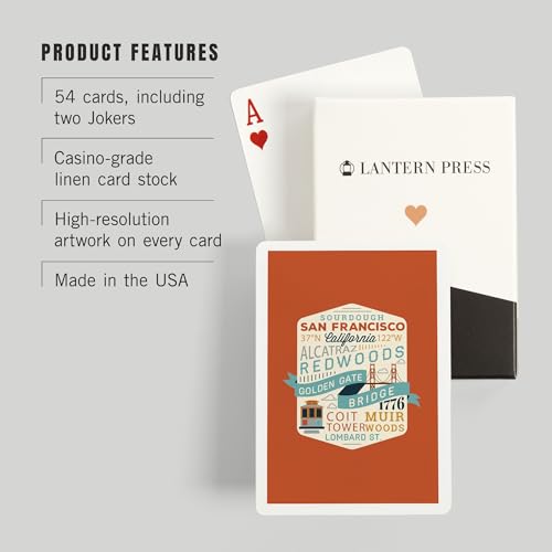 Baraja de Cartas Póker 52 naipes San Francisco miniatura 3