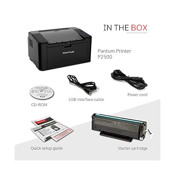 Pantum P2500 Laser Printer (Black and White) Jaguar Byte