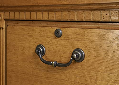 Martin Furniture Huntington Oxford 4-Drawer File Cabinet, Wheat Finish, Fully Assembled #TOP6