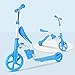 Lihgfw Deux-en-Un bébé Enfant Scooter Balance sans pédales Peut s'asseoir sur Un Pied Coulissant Yo Voiture 2-8 Ans garçons et Filles (Color : Bleu)