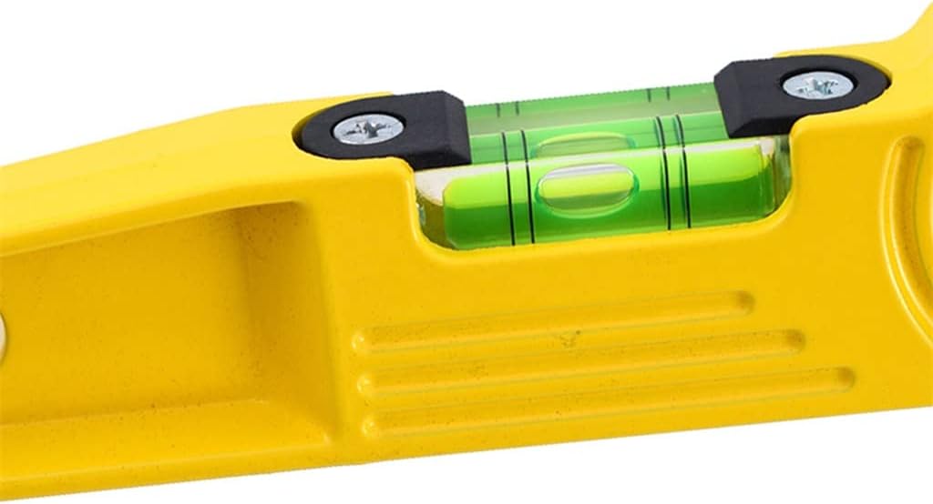 Magnetic Spirit Level Instrument Ruler Anti-Rust Bubbles High Precision Horizontal Measuring Tool (Color : As Shown, Size : One Size) (Yellow One Size)