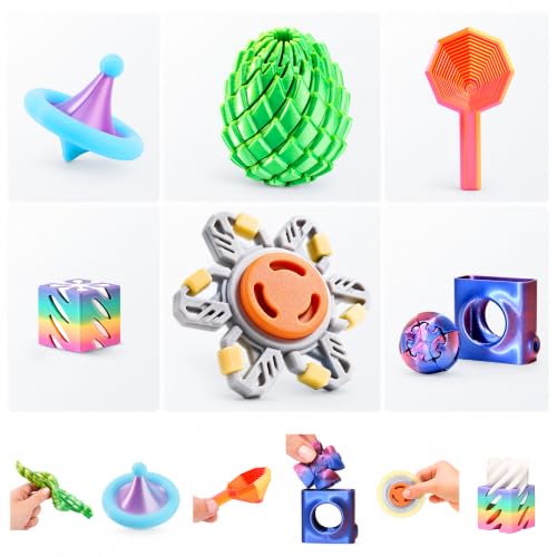 6-Piece 3D-Printed Fidget Set