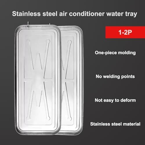 Air Conditioner Drip Tray – Condensate Drain Pan for AC Units, Easy Install Leak Prevention, Durable Drip Pan Accessory (94x43x2.5cm/37x17x1in)