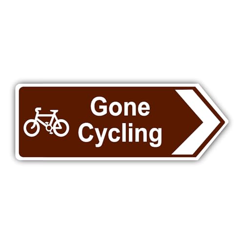 Gone Cycling British Metal Direction Arrow Street Sign (New - Right pointing, 30x10cm)