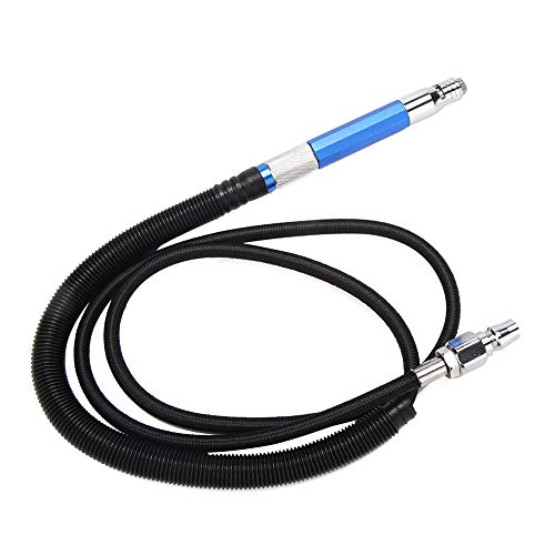 Pneumatischer Gravierstift, 2,3-3 mm Chunk Blue Mini Luftschleifgravurstift, Pneumatische Schleifmaschine zum Schleifen, Haaransatz, Polieren und Formen der Oberfläche von Metallteilen