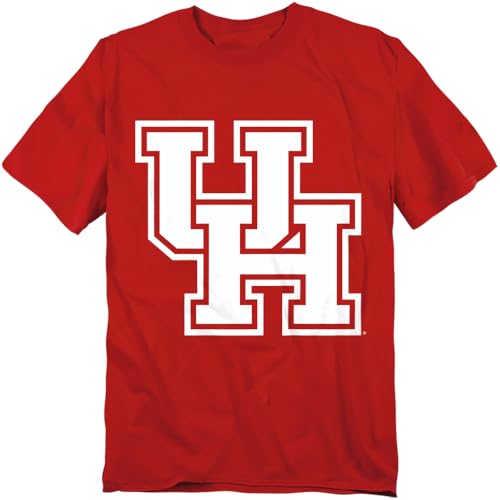 LOGOVISION University of Houston Primary Logo Unisex Adult T Shirt Red Large
