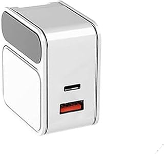 ASPOR A835 PDPlus QC FAST CHARGER EU PIN Plus TYPE-C to TYPE-C PD CABLE - White